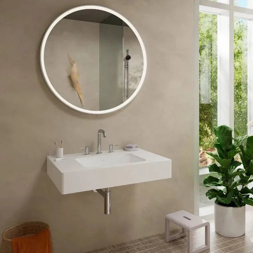 Смеситель для умывальника Hansgrohe Tecturis S на 3 отверстия, Chrome (73330000) - Фото 2