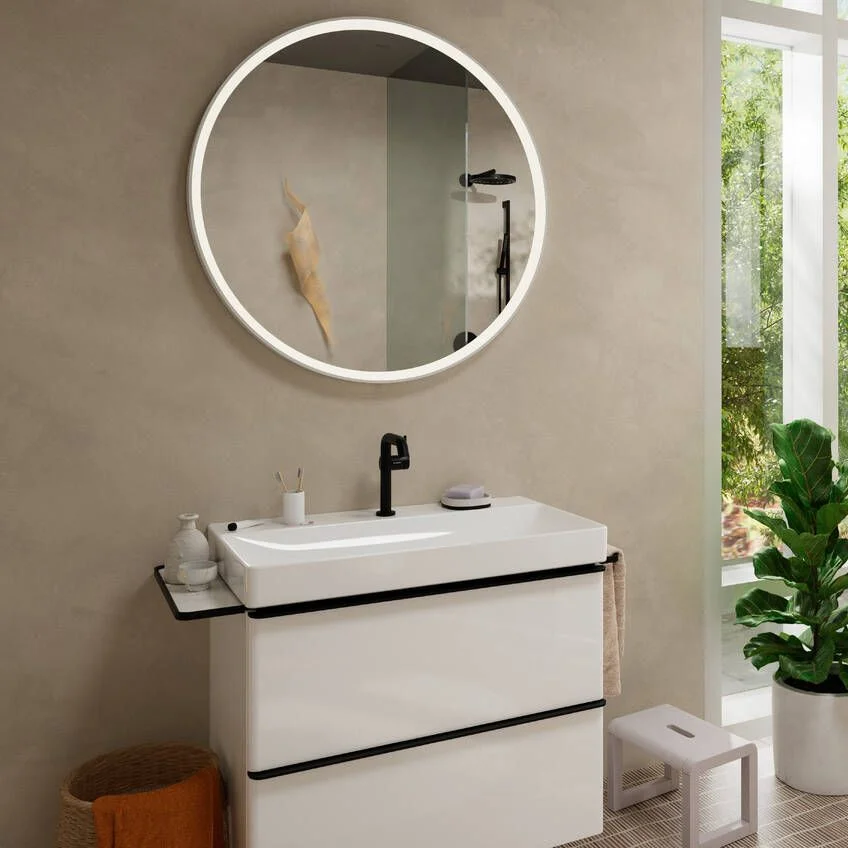 Смеситель для умывальника Hansgrohe Tecturis S 150 Fine CoolStart, Matt Black (73340670) - Фото 2