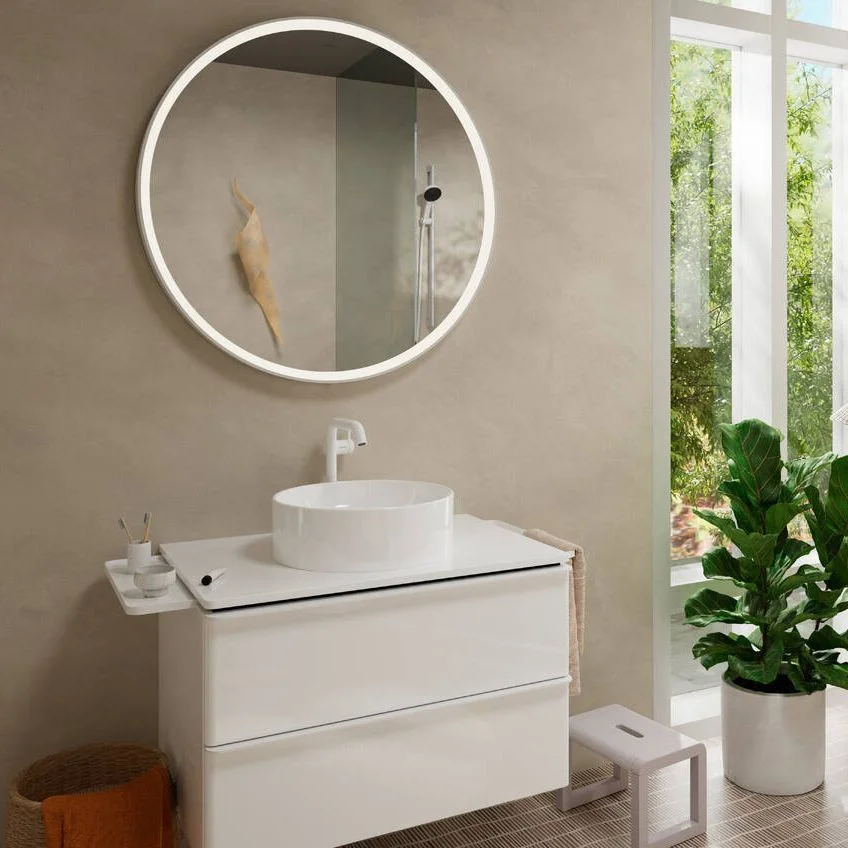 Смеситель для умывальника Hansgrohe Tecturis S 240 Fine CoolStart, Matt White (73370700) - Фото 2
