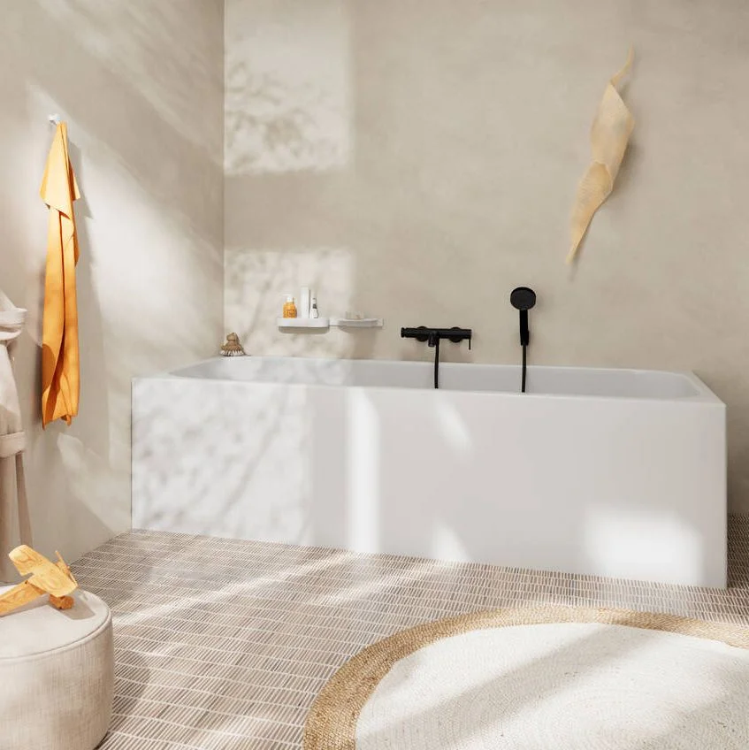 Змішувач Hansgrohe Tecturis S для ванни, Matt Black (73422670) - Фото 2