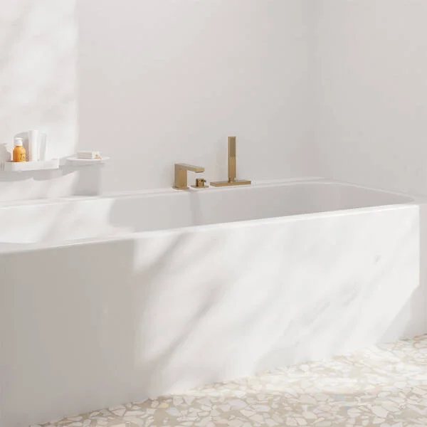 Змішувач Hansgrohe Tecturis E на борт ванни, Brushed Bronze (73443140) - Фото 2