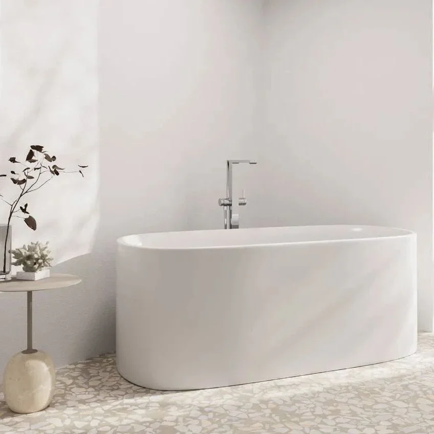 Змішувач для ванни для підлоги Hansgrohe Tecturis E, Chrome (73445000) - Фото 2