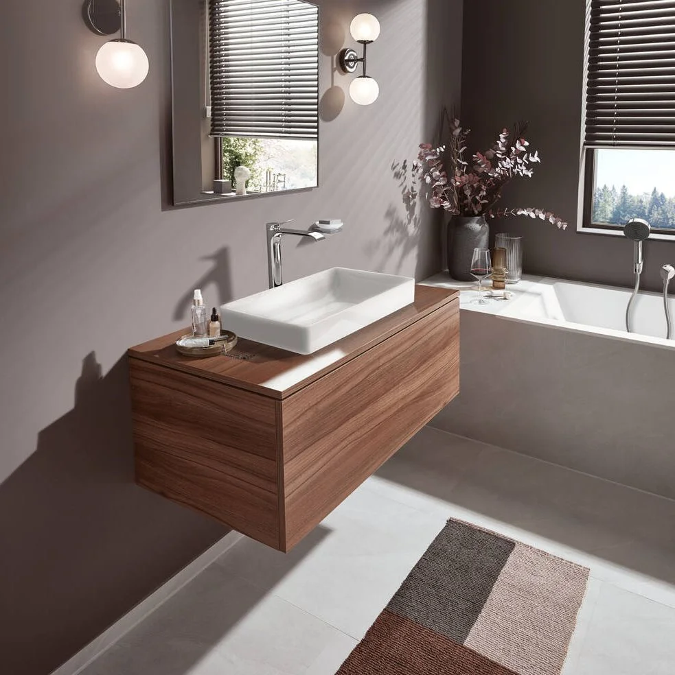Смеситель для умывальника Hansgrohe Vivenis 250 с донным клапаном, хром (75040000) - Фото 2