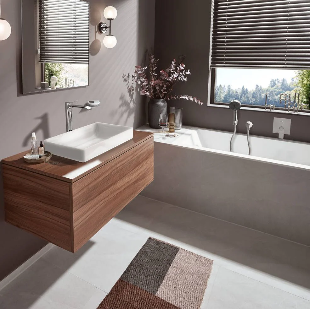 Смеситель для ванны Hansgrohe Vivenis скрытого монтажа, хром (75415000) - Фото 2