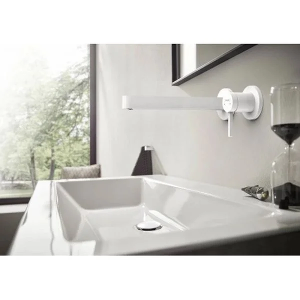 Змішувач для раковини Hansgrohe Finoris, білий матовий (76050700) - Фото 2