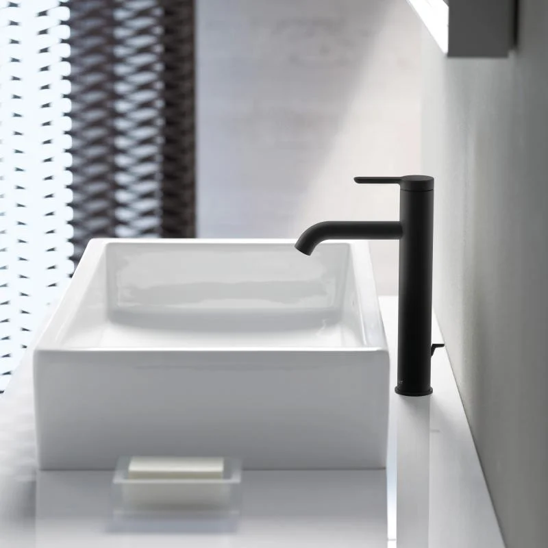 Змішувач для умивальника Duravit C1, чорний матовий (C11030001046) - Фото 2