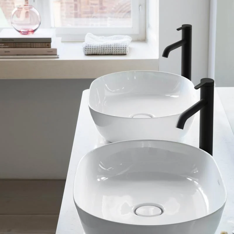 Змішувач для умивальника Duravit C1, чорний матовий (C11040001046) - Фото 2
