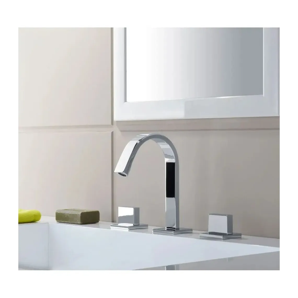 Змішувач для умивальника Paffoni Level-Lep з донним клапаном Clic-Clac, Chrome (LEP053CR) - Фото 2