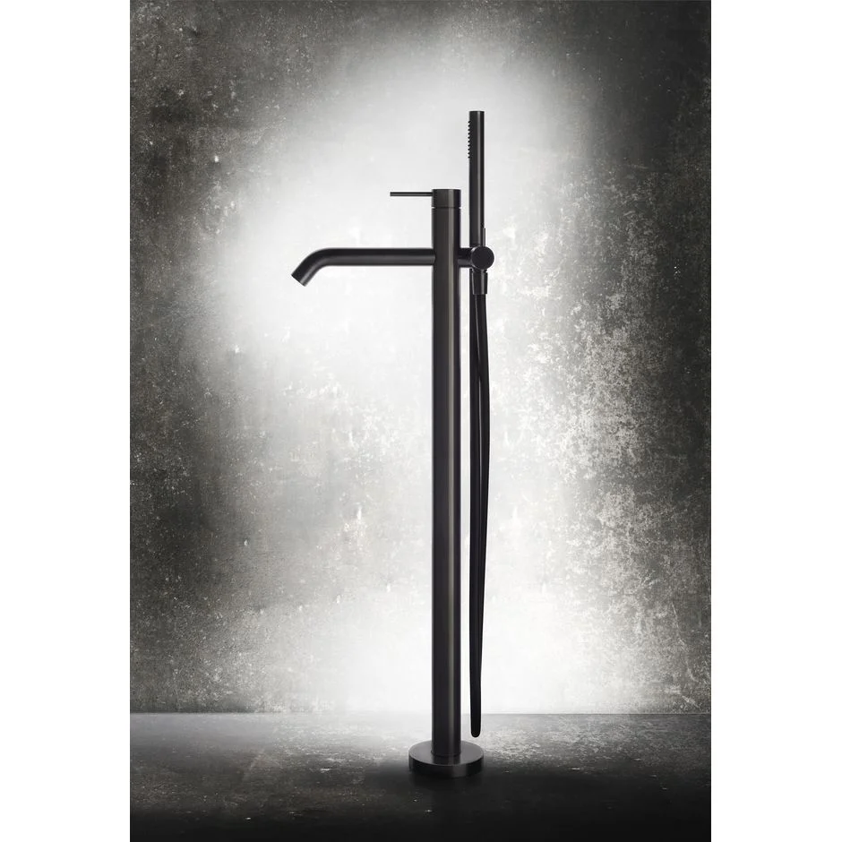 Смеситель для ванны Gessi Gessi316, 707 Black Metal Brushed PVD (54028-707) - Фото 3