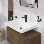 Смеситель для умывальника Grohe Cubeo M-Size однорычажный, черный матовый (1017552430) - Фото 2