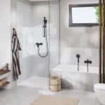 Смеситель для душа Grohe Cubeo, однорычажный, черный матовый (1018242430) - Фото 2