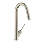 Смеситель для кухни Axor Starck 270 с вытяжным изливом, Brushed Nickel (10821820) - Фото 1