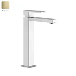 Смеситель для умывальника Gessi Rettangolo, высокий, Bruched Brass PVD (11922727) - Фото 1