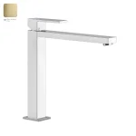 Смеситель для умывальника Gessi Rettangolo, высокий, Bruched Brass PVD (11924727) - Фото 1