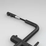 Змішувач для кухні Franke Atlas Neo Clear Water Pull Out, витяжний, нержавіюча сталь, PVD індустріальний чорний (120.0758.156) - Фото 2