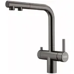 Змішувач для кухні Franke Atlas Neo Clear Water Pull Out, витяжний, нержавіюча сталь, PVD антрацит (120.0758.159) - Фото 1