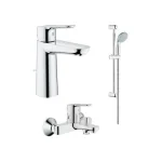Комплект смесителей  Grohe BauEdge , хром (123367M) - Фото 1