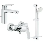 Комплект смесителей Grohe Eurosmart Cosmopolitan для душа , хром (126114M) - Фото 1