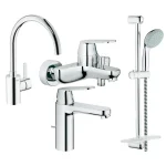 Комплект смесителей Grohe Eurosmart Cosmopolitan , хром (126115MK) - Фото 1