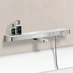 Термостат для ванны Hansgrohe ShowerTablet Select 700 мм, хром/белый (13183400) - Фото 2