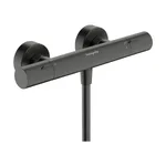 Смеситель для душа Hansgrohe Ecostat Fine с термостатом, Brushed Black Chrome (13324340) - Фото 1