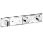 Термостат прихованого монтажу Hansgrohe RainSelect на 2 споживача, White/Chrome (15355400) - Фото 1