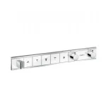 Термостат скрытого монтажа Hansgrohe RainSelect на 5 выходов, белый/хром (15358400) - Фото 1