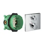Термостат Hansgrohe Ecostat Square на 1 функцию, с инсталляционным блоком (15712000+01800180) - Фото 1