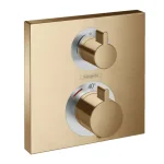 Термостат скрытого монтажа Hansgrohe Ecostat S Ecostat Square 2-режимный, бронза матовая (15714140) - Фото 1