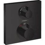 Термостат скрытого монтажа Hansgrohe Ecostat Square 2 режима, черный матовый (15714670) - Фото 1