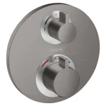 Термостат для душа Hansgrohe Ecostat S, чорний матовий хром (15758340) - Фото 1