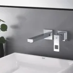 Смеситель для умывальника Grohe Eurocube, монтаж со стены, внешняя часть, графит темный матовый (19895AL0) - Фото 2