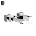 Смеситель для ванны Gessi Rettangolo, Black Metal Bruched PVD (20013707) - Фото 1