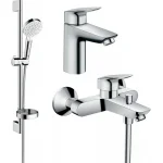 Набір змішувачів для ванни Hansgrohe Logis (7110 + 7140 + 26553400) - Фото 1