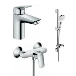 Набір змішувачів для душу Hansgrohe Logis (71100000 + 71600000 + 26553400), хром (20190002) - Фото 1