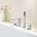 Смеситель для ванны Grohe Eurostyle Cosmopolitan однорычажный на 4 отверстия, хром (23048003) - Фото 2