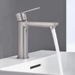 Смеситель для умывальника Grohe Lineare S-Size с донным клапаном, нержавеющая сталь (23106DC1) - Фото 2