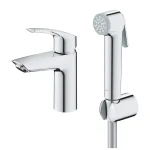 Смеситель для умывальника Grohe Eurosmart New S-Size с гигиеническим душем, хром (23124003) - Фото 3