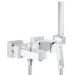 Смеситель для ванны Grohe Eurocube с душевым гарнитуром, хром (23141000) - Фото 1