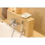 Смеситель для ванны Grohe Eurocube с душевым гарнитуром, хром (23141000) - Фото 2