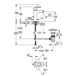 Змішувач для умивальника Grohe BauLoop M-Size, хром (23762000) - Фото 4