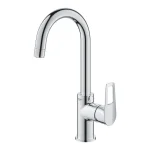 Смеситель для умывальника высокий Grohe BauLoop New L-Size, хром (23763001) - Фото 2