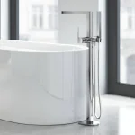 Смеситель для ванны напольный Grohe Plus, хром (23846003) - Фото 2