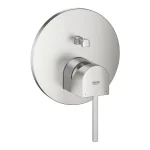 Змішувач для ванни/душу Grohe Plus з перемикачем на 2 положення, суперсталь (24060DC3) - Фото 1