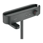 Термостат для ванны Hansgrohe ShowerTablet Select 412 мм, Brushed Black Chrome (24340340) - Фото 1