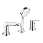 Змішувач для ванни (комплект) Grohe BauEdge на 3 отвори, хром (2511710A) - Фото 1
