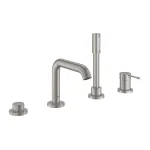 Смеситель для ванны Grohe Essence на 4 отверстия, supersteel (25251DC1) - Фото 1