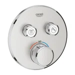 Термостат для душа скрытого монтажа Grohe Grohtherm SmartControl, внешняя часть, хром - Фото 2