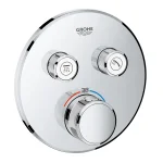 Термостат для душа скрытого монтажа Grohe Grohtherm SmartControl, внешняя часть, хром - Фото 1