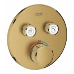 Внешняя часть термостатического смесителя для душа GROHE Grohtherm SmartControl, бронза (29119GN0) - Фото 1
